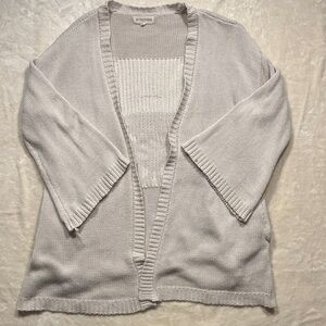 By Together Light Gray Open Cardigan